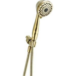 Faucet 7-Spray Touch-Clean Hand Held Shower Head with Hose, Polished Brass 59346-PB-PK