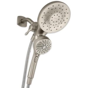 Engage Magnetix 2-in-1 Combo Rain Showerhead with Detachable Handheld Shower Spray, Featuring Magnetic Docking System, Spot Resist Brushed Nickel, 26009SRN