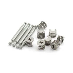 4Set Furniture Hardware Double End Head Rod Connection Cam Fittings Furniture Board Panel Connection Accessories 64mm