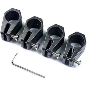 Bimini Top Fittings Jaw Slide 1" Black Nylon Hardware Pack of 4 1 Inch 4pcs