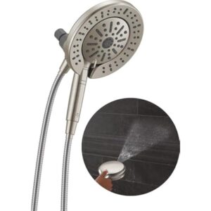 6-Setting In2ition 2-in-1 Dual Shower Head with Handheld High Pressure ProClean Spray, Brushed Nickel Detachable Shower Head with Hose, 1.75 GPM Flow Rate, Satin Nickel 75655SN