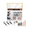 270Pcs 3 in 1 Furniture Connecting Hardware Connectors Kit, Furniture Cam Lock Fasteners Including Cam Lock Fittings with Dowel, Pre-Inserted Nut, Wood Dowel Pins Furniture Crib Screws