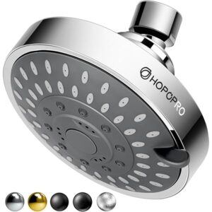 5-Mode High Pressure Shower Head - The Washington Post, NBC News, Today TV Show Recommended - High Flow Fixed Showerheads (4 Inch Chrome)