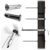 [Patent]  10 Pairs 1/8" Black Swageless Invisible Cable Railing Kit Hardware Swageless Fittings Tensioner and Terminal Hidden for 2"x2" Metal Post T316 Stainless Steel Cable Railing System CB05