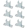 8 Hole Wing Shape 90 Degree Fitting Connector Bracket Braces Fit for 1/2" Bolt in 1 5/8" Strut Channel, 6 Pack