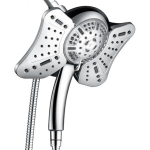 2.5GPM Shower Head with Handheld Spray Combo: 2 in 1 Rainfall Shower Heads high pressure & Handheld Shower Head, 9 Spray Modes/Settings Detachable Shower Head with 60 Inch Hose