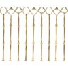 9 Sets 3 Tier Cupcake Stand Fittings, Cake Stand Hardware, Dessert Serving Trays Support Rod, Tiered Resin Plates, Crafts Making and Decoration - Gold