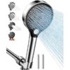 Shower head with handheld - filtered shower head with 3 Spray Modes - Adjustable Angle Showerhead Water Softener with Replacable Filter - Pack with Hose