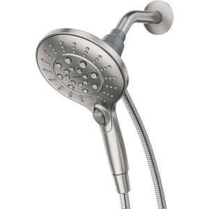 Engage Spot Resist Brushed Nickel Six-Function 5.5-Inch Removable Handheld Showerhead with Magnetic Docking System, 26112SRN