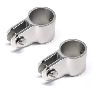 Pair of Marine Grade 316 SS 3/4in(19mm) I.D.Bimini Top Jaw Slide Boat Hardware Fitting for 3/4in (19mm) Round Tube